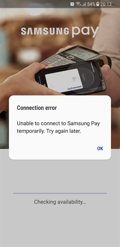 samsung pay unable to verify card